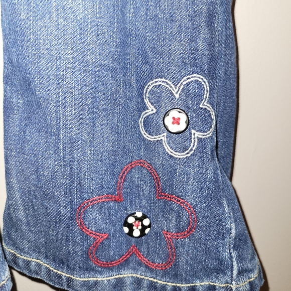 🐼 Vintage Gymboree Holiday Panda Jeans Adjustable Waist Button Detail Girls 3 - Picture 5 of 8